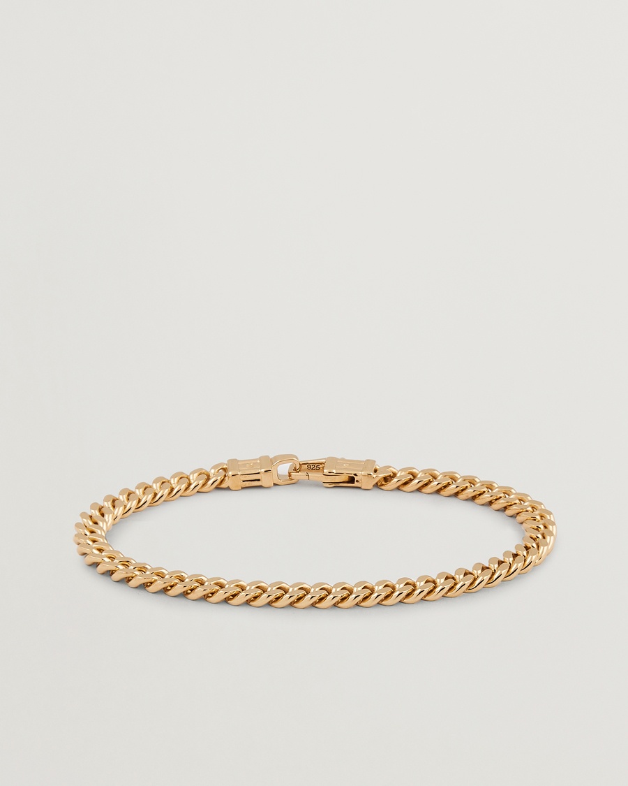 Tom Wood Curb Bracelet L Gold – Goud