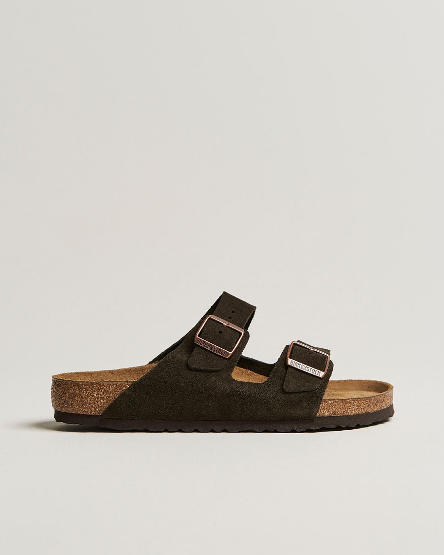 BIRKENSTOCK Arizona Soft Footbed Mocha Suede – Marron