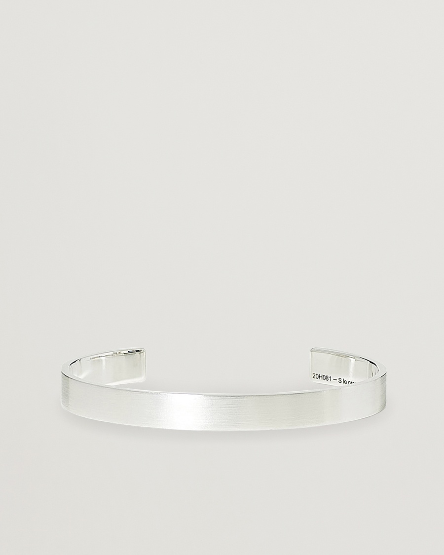 LE GRAMME Ribbon Bracelet Brushed Sterling Silver 21g – Zilver