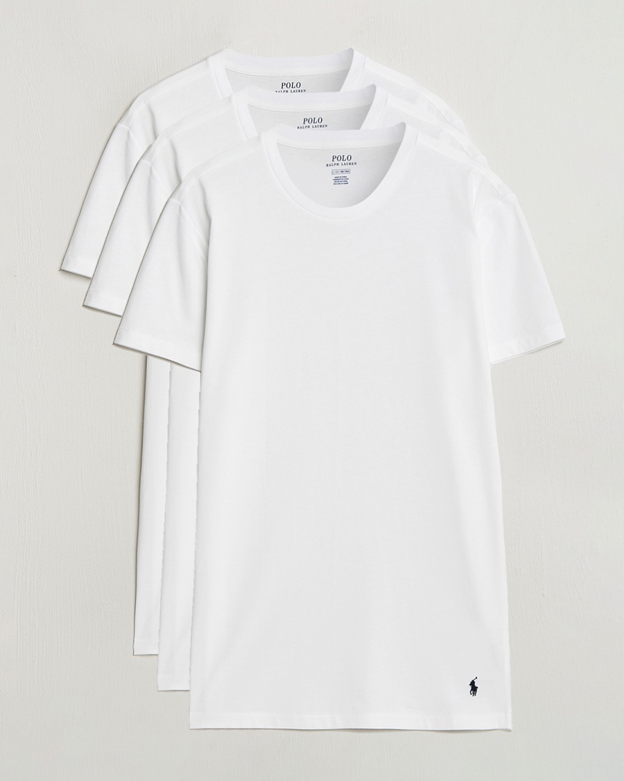 Homme | T-shirts | Polo Ralph Lauren | 3-Pack Crew Neck T-shirt White