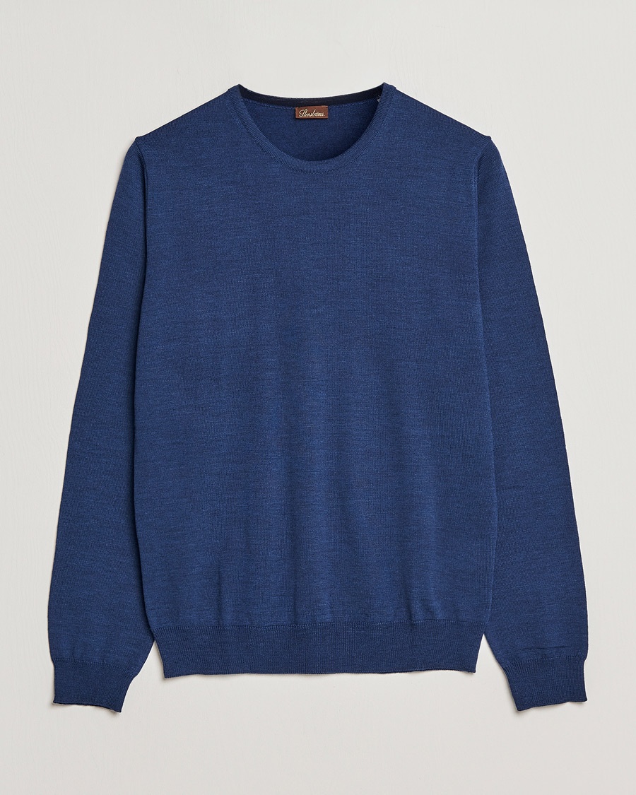 Stenströms Merino Crew Neck Blue – Blauw