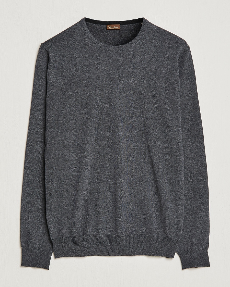 Stenströms Merino Crew Neck Anthracite – Gris