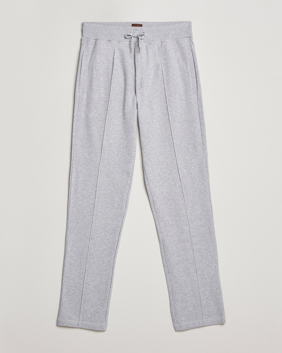 Homme | Pantalons | Stenströms | Cotton Jersey Pants Grey