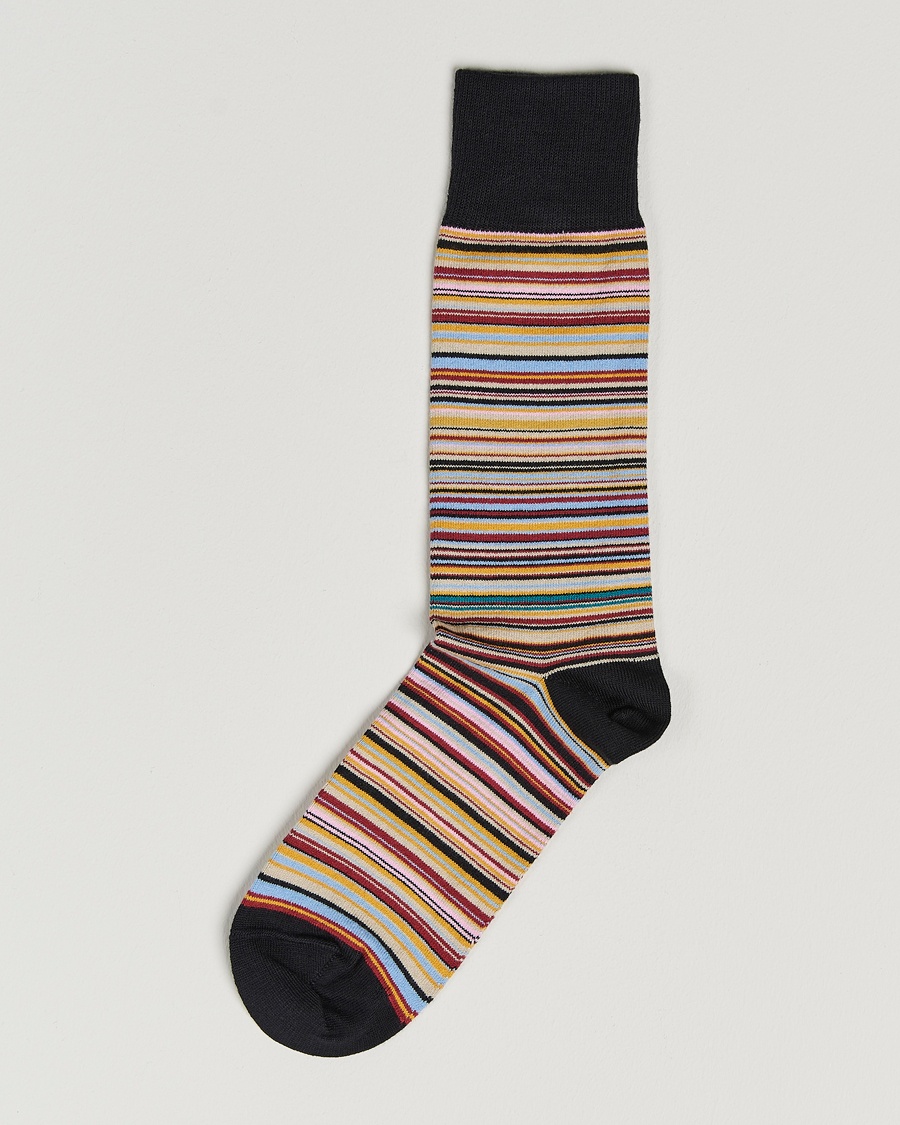 Paul Smith Mulitstripe Socks Black – Multicolore
