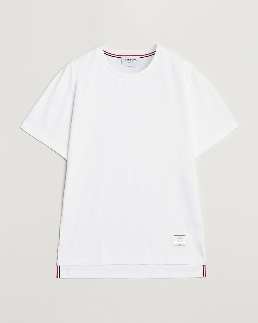 Homme | T-Shirts Blancs | Thom Browne | Relaxed Fit Short Sleeve T-Shirt White