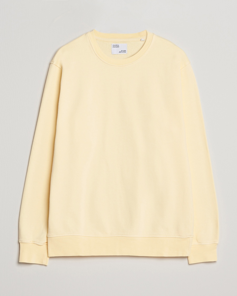 Colorful Standard Classic Organic Crew Neck Sweat Soft Yellow – Jaune
