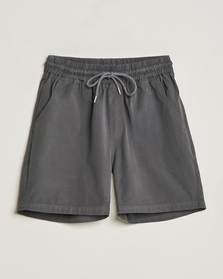 Colorful Standard Classic Organic Twill Drawstring Shorts Lava Grey – Grijs