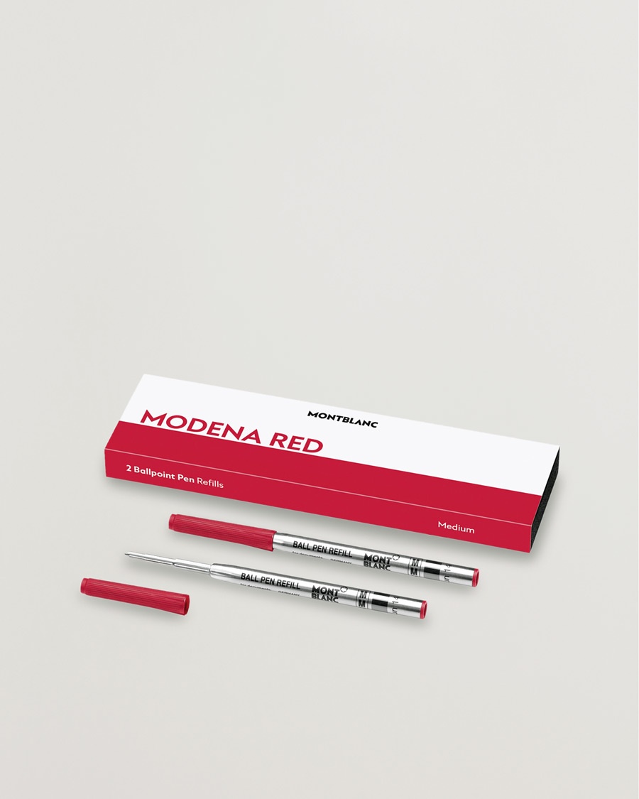 Montblanc 2 Ballpoint Pen Refills Modena Red – Rood