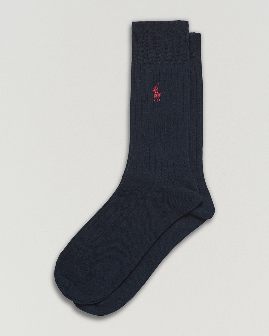 Polo Ralph Lauren 2-Pack Egyptian Cotton Socks Navy – Bleu