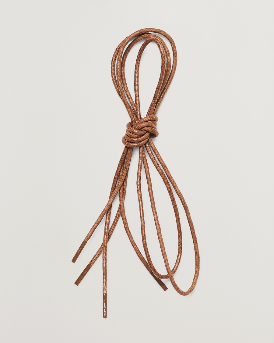 Saphir Medaille d'Or Shoe Laces Thin Waxed 75cm Tobacco – Marron