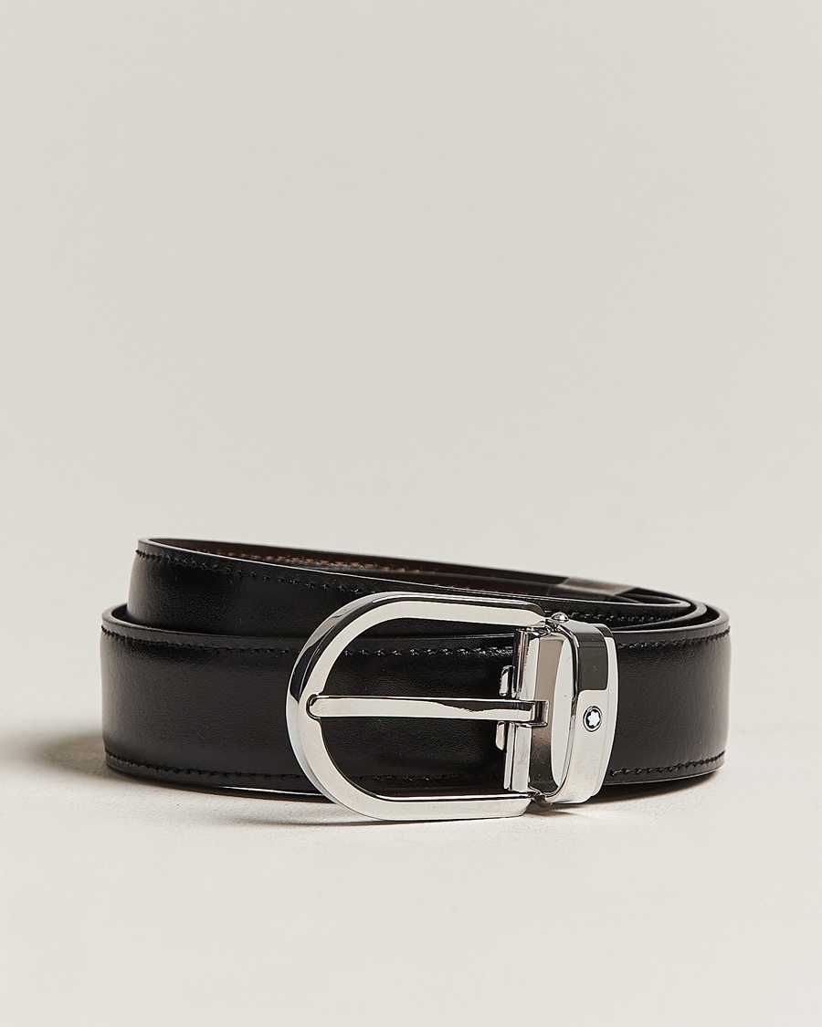 Montblanc Reversible Horseshoe Buckle 30mm Belt Black/Brown – Bruin