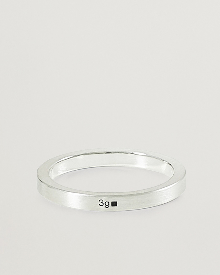 LE GRAMME Ribbon Brushed Ring Sterling Silver 3g – Argent