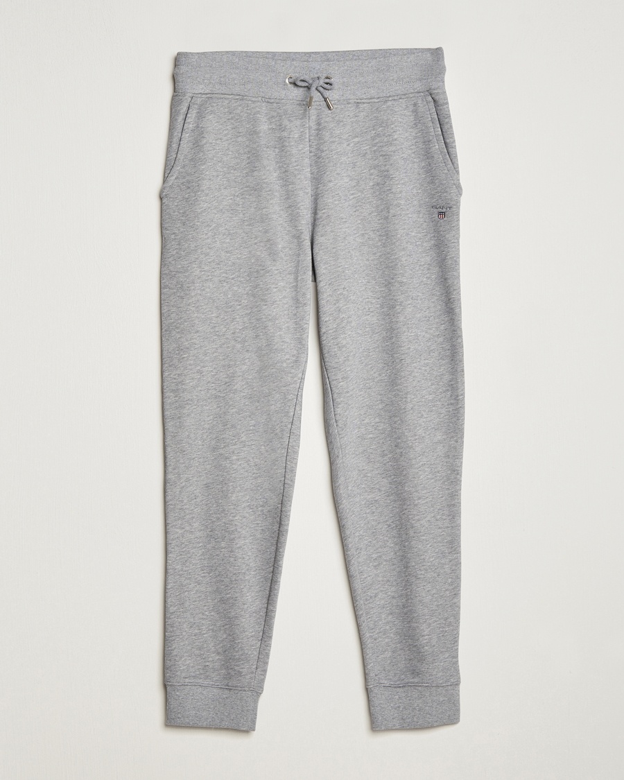 Gant Original Sweatpants Grey Melange – Grijs