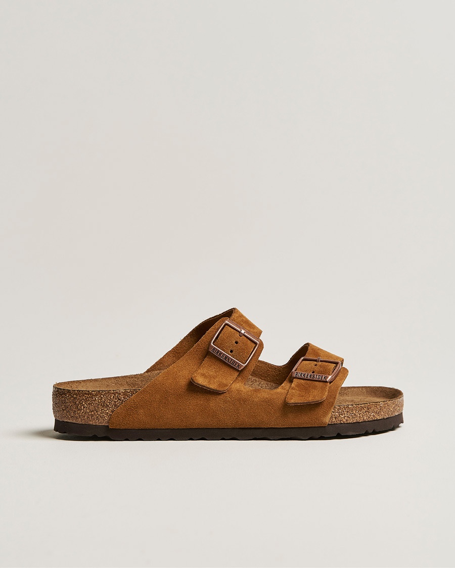 BIRKENSTOCK Arizona Soft Footbed Mink Suede – Marron
