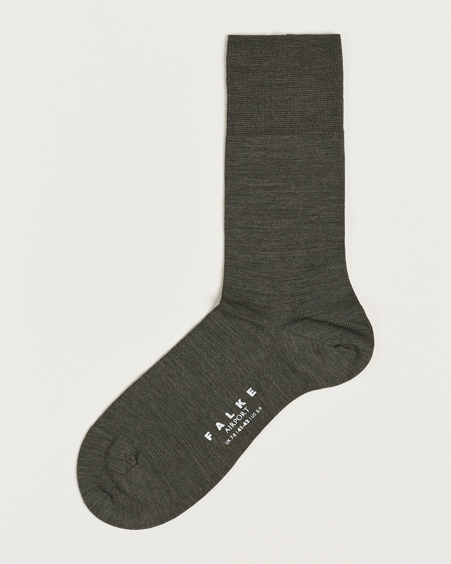 Falke Airport Socks Green Melange – Vert