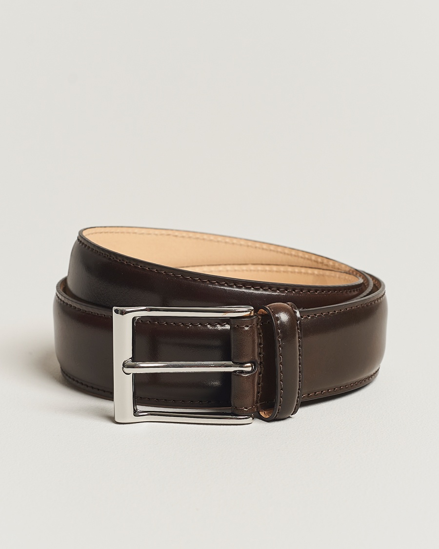 Crockett & Jones Belt 3.2 cm Dark Brown Cordovan – Bruin