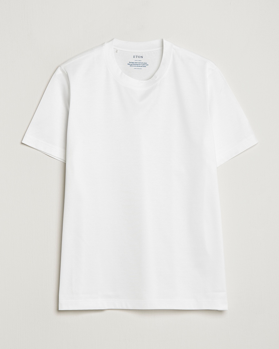 Eton Filo Di Scozia Cotton T-Shirt White – Blanc