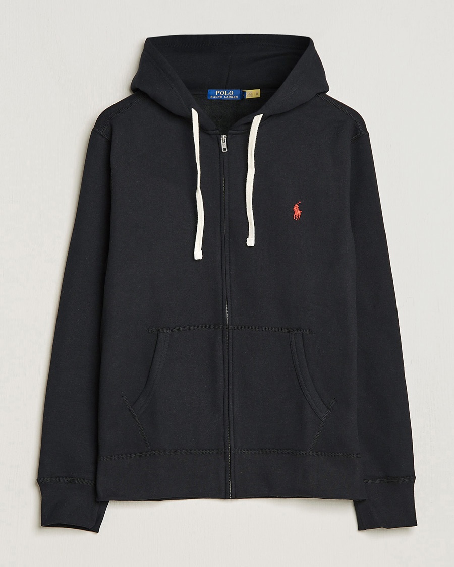 Polo Ralph Lauren Fleece Full Zip Hoodie Polo Black – Noir