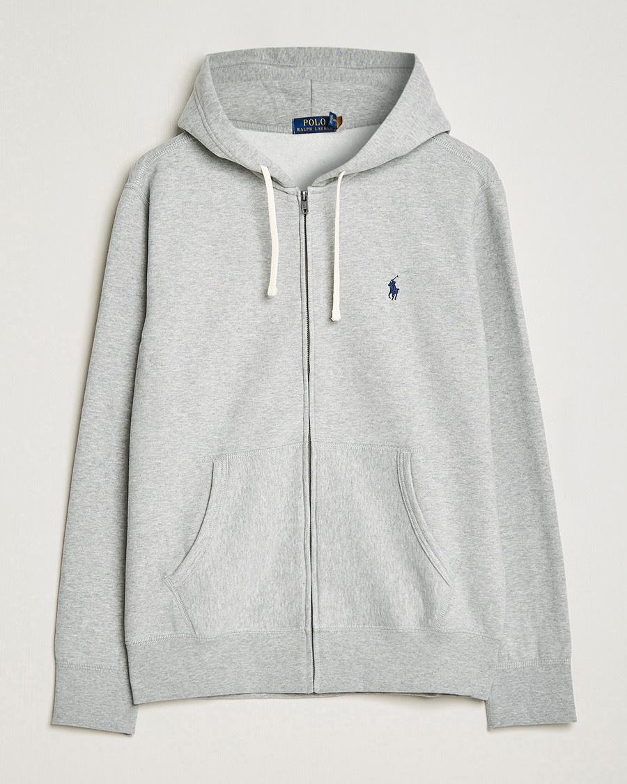 Polo Ralph Lauren Fleece Full Zip Hoodie Andover Heather – Grijs