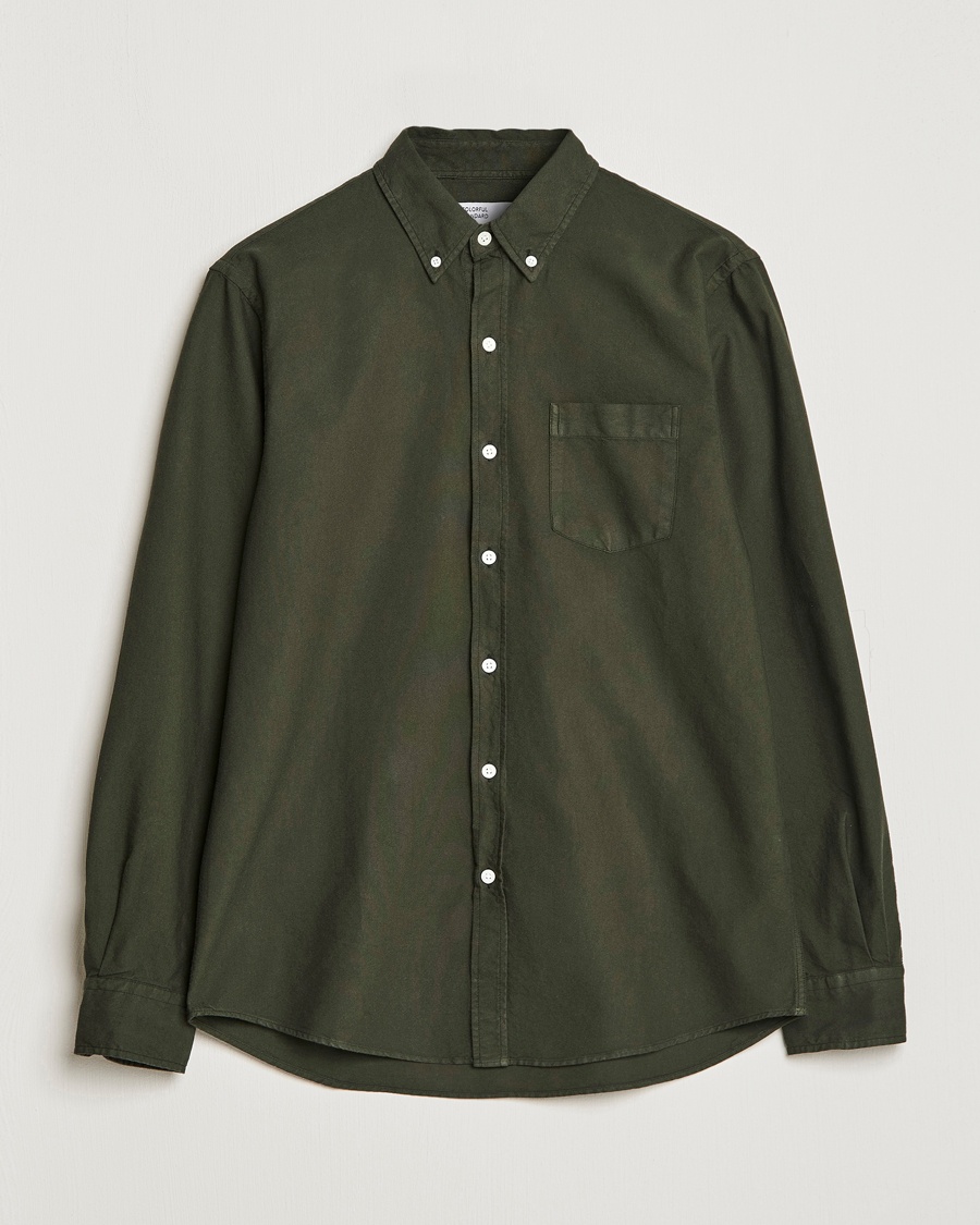 Heren | Oxford overhemden | Colorful Standard | Classic Organic Oxford Button Down Shirt Hunter Green