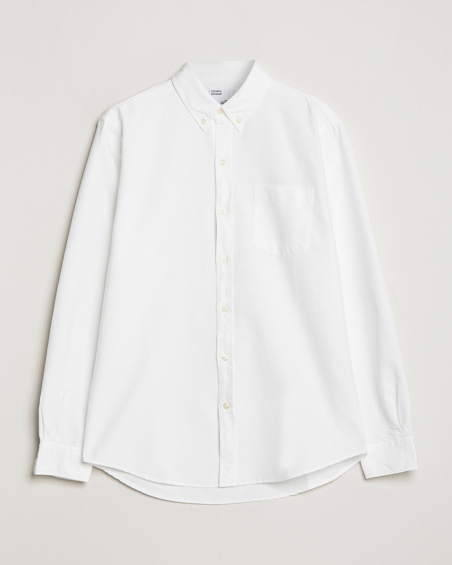Colorful Standard Classic Organic Oxford Button Down Shirt White – Blanc