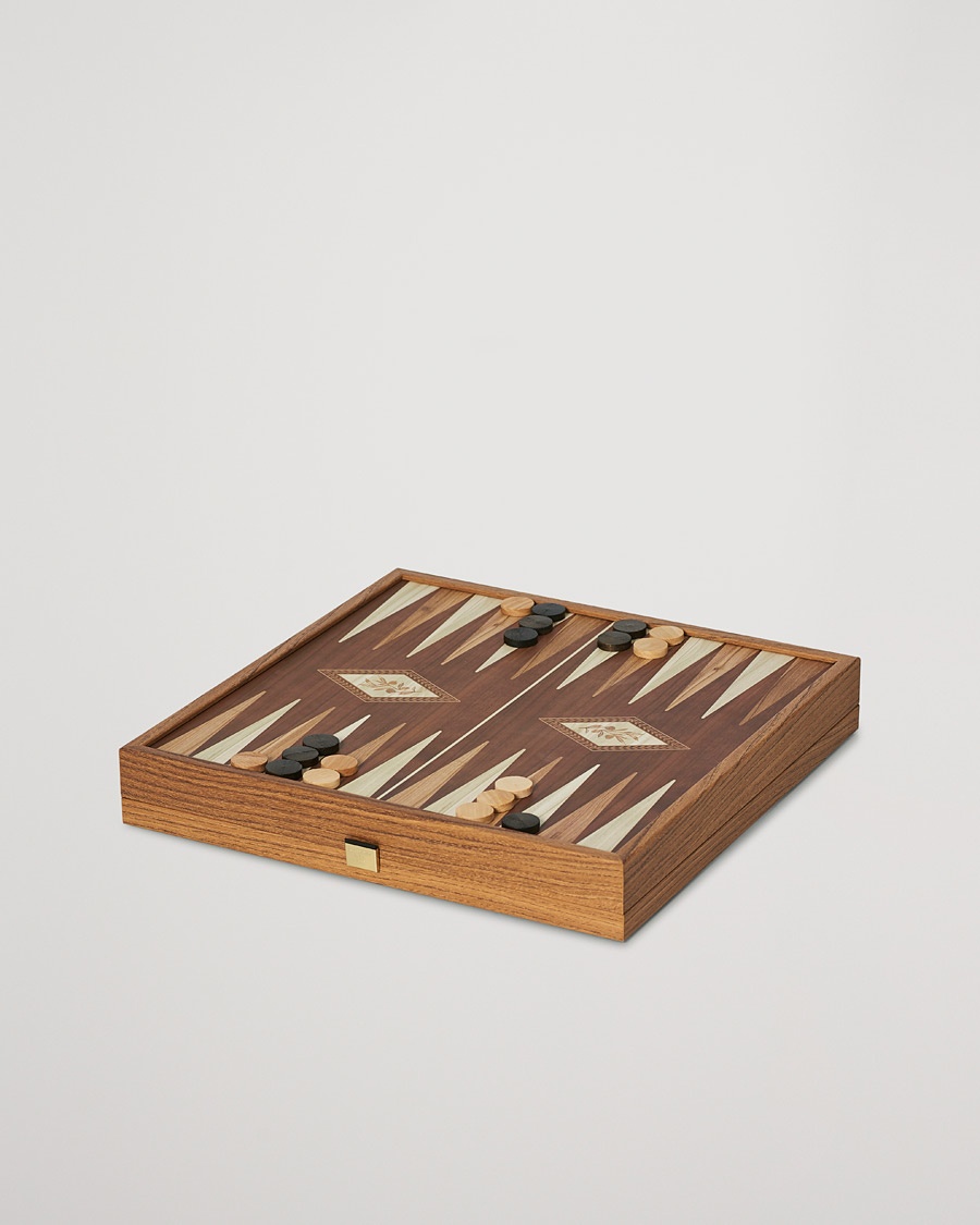 Manopoulos Chess/Backgammon Combo Game – Marron