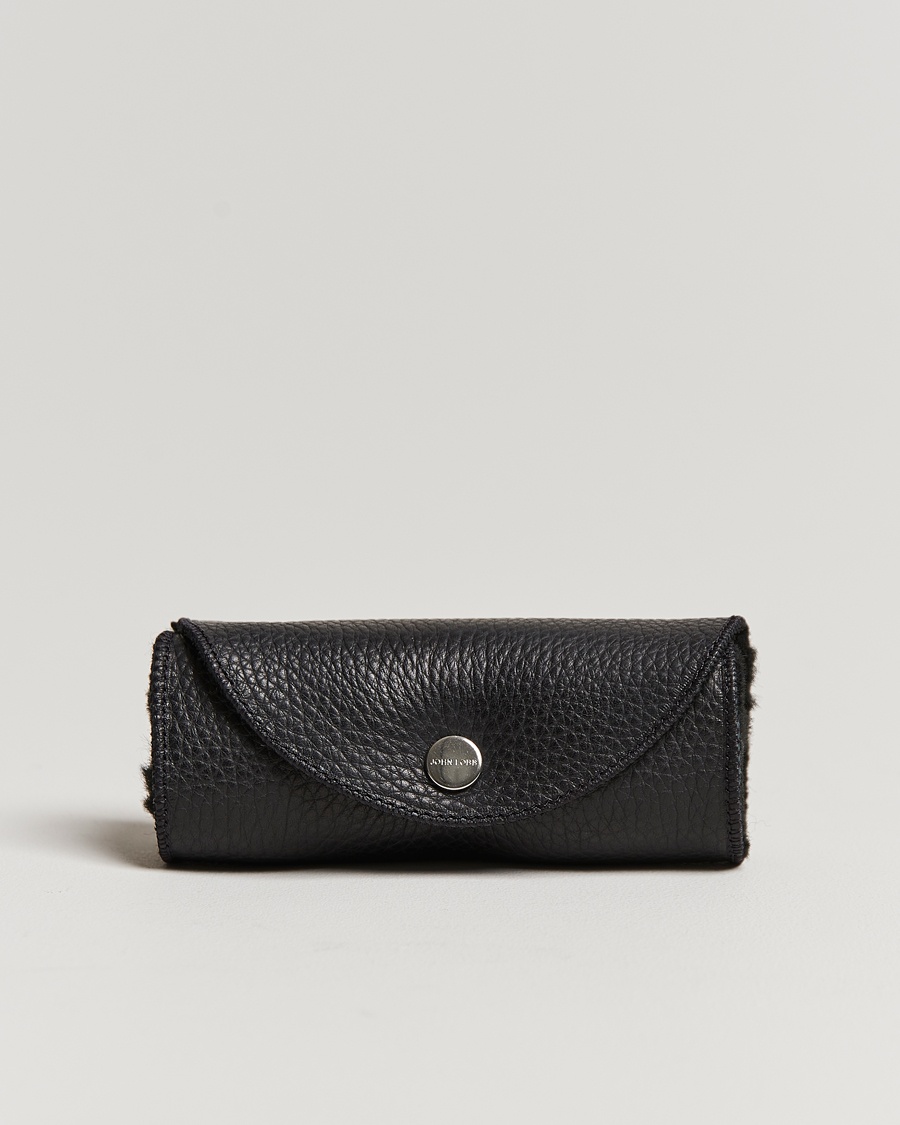 Homme | Style De Vie | John Lobb | Grain Leather Buffing Glove Black Fur