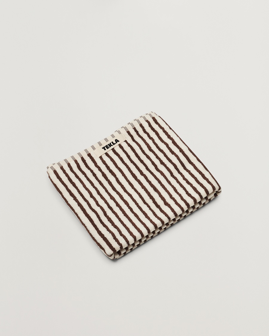Homme | | Tekla | Organic Terry Hand Towel Kodiak Stripes
