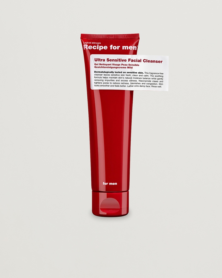 Homme | Moins De 50 | Recipe for men | Ultra Sensitive Facial Cleanser 100ml