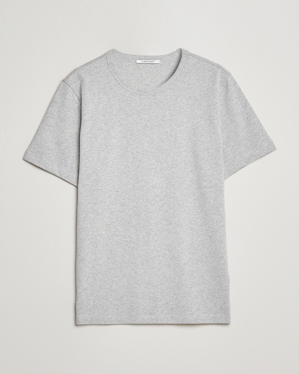 A Day's March Heavyweight T-Shirt Grey Melange – Gris