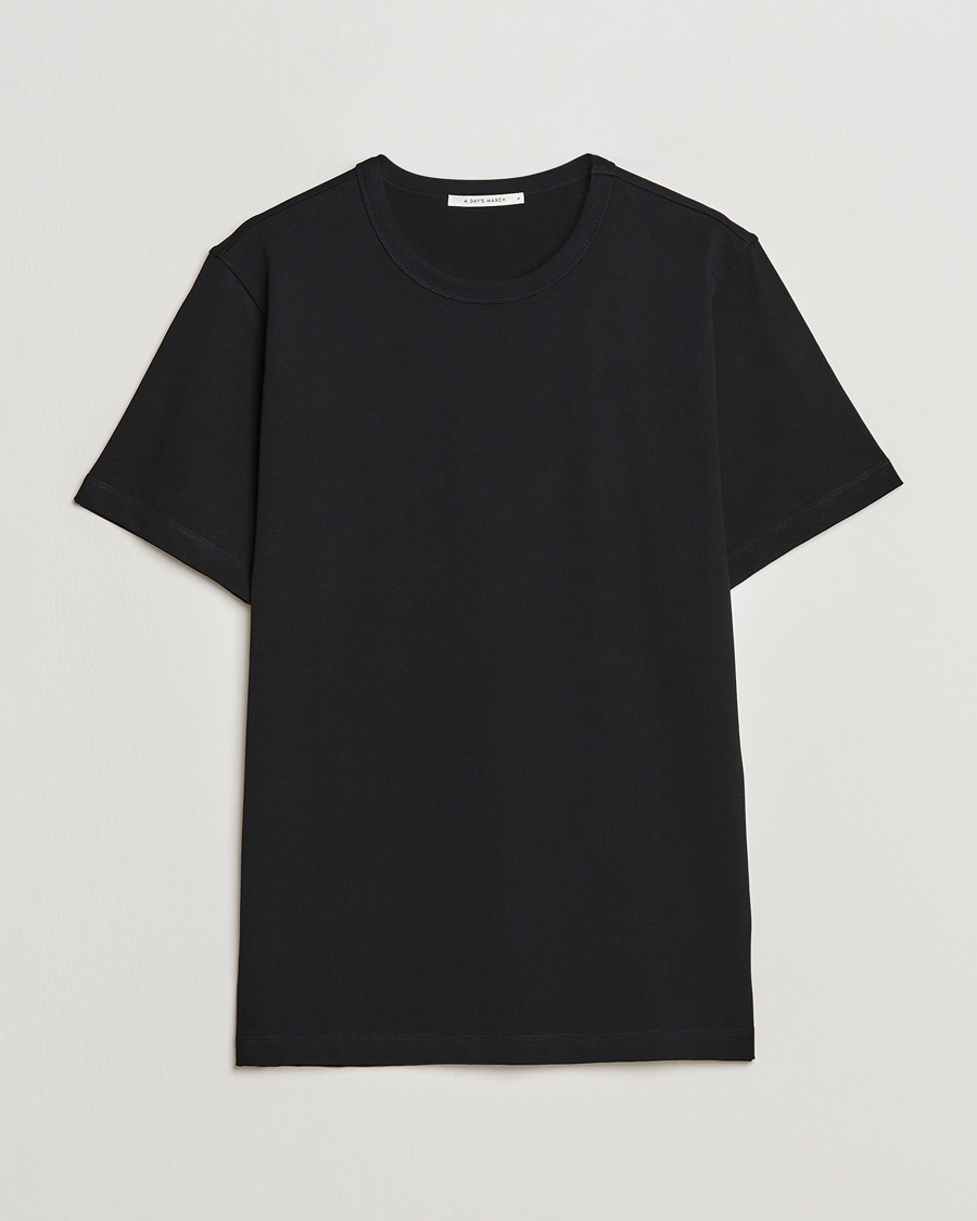 Heren | A Day's March | A Day's March | Heavyweight T-Shirt Black