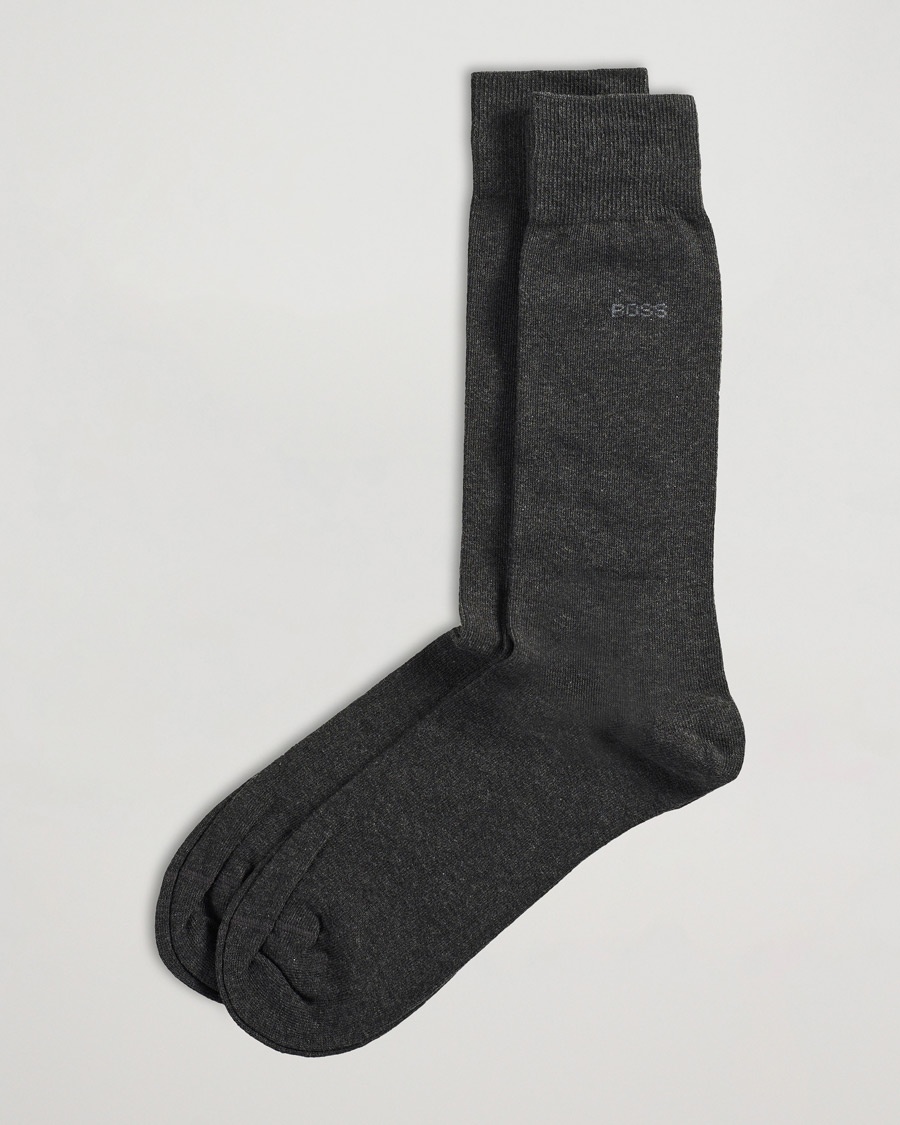 BOSS BLACK 2-Pack RS Uni Socks Grey – Gris