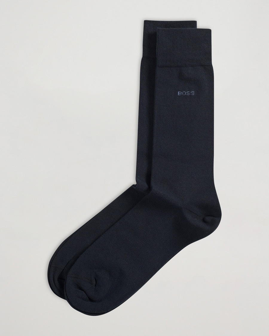 BOSS BLACK 2-Pack RS Uni Socks Dark Blue – Bleu