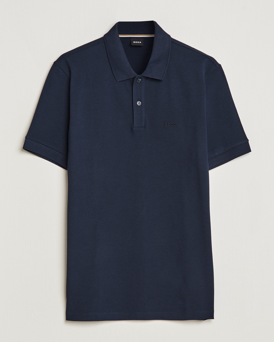 BOSS BLACK Pallas Polo Dark Blue – Blauw