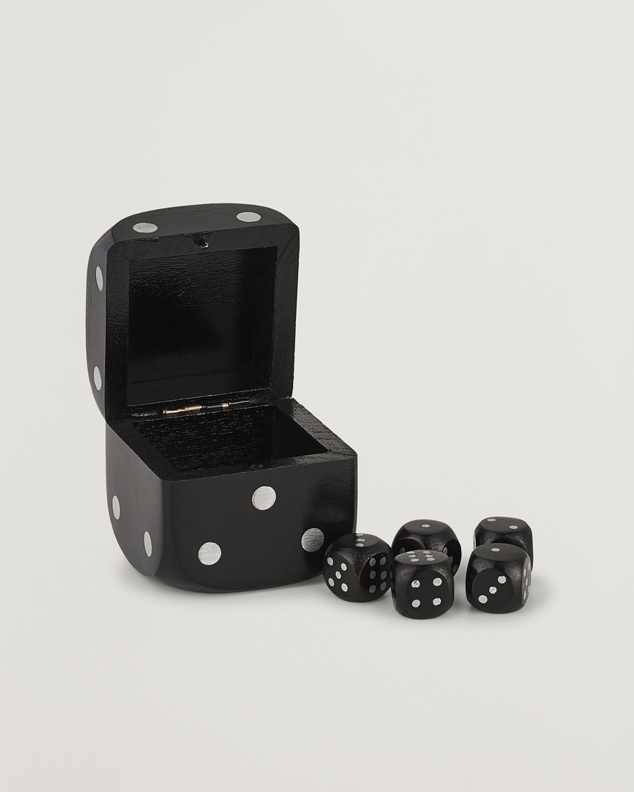 Homme | Pour La Maison | Authentic Models | Wooden Dice Box Black