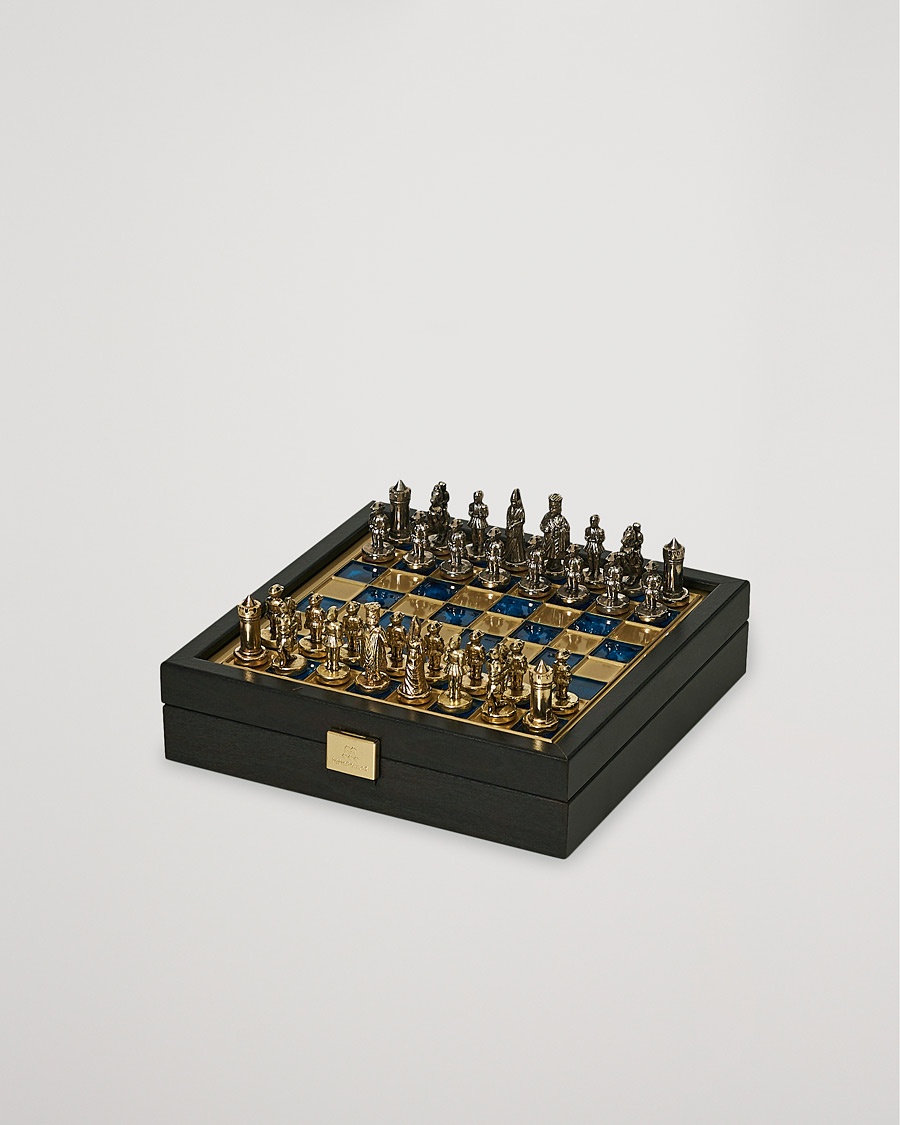 Manopoulos Byzantine Empire Chess Set Blue – Bleu
