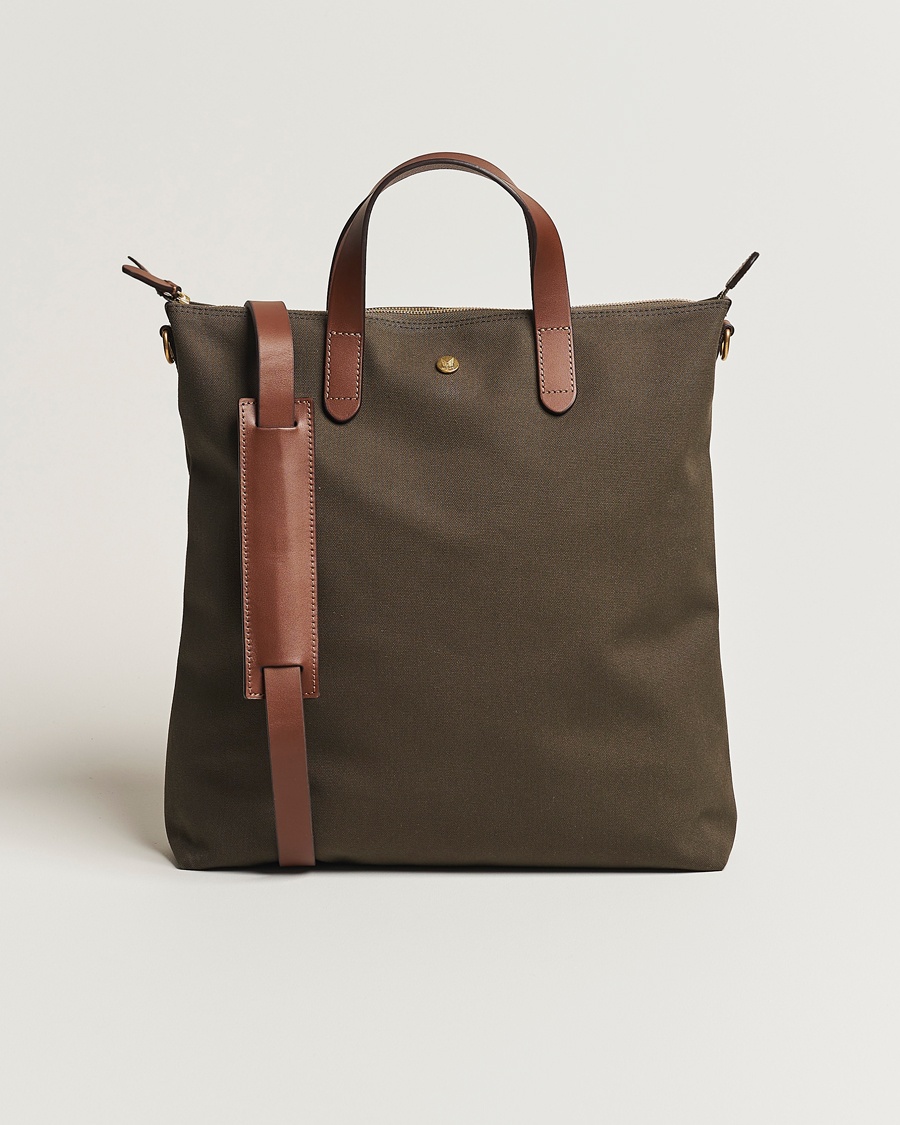 Mismo M/S Canvas Shopper Army/Cuoio – Vert