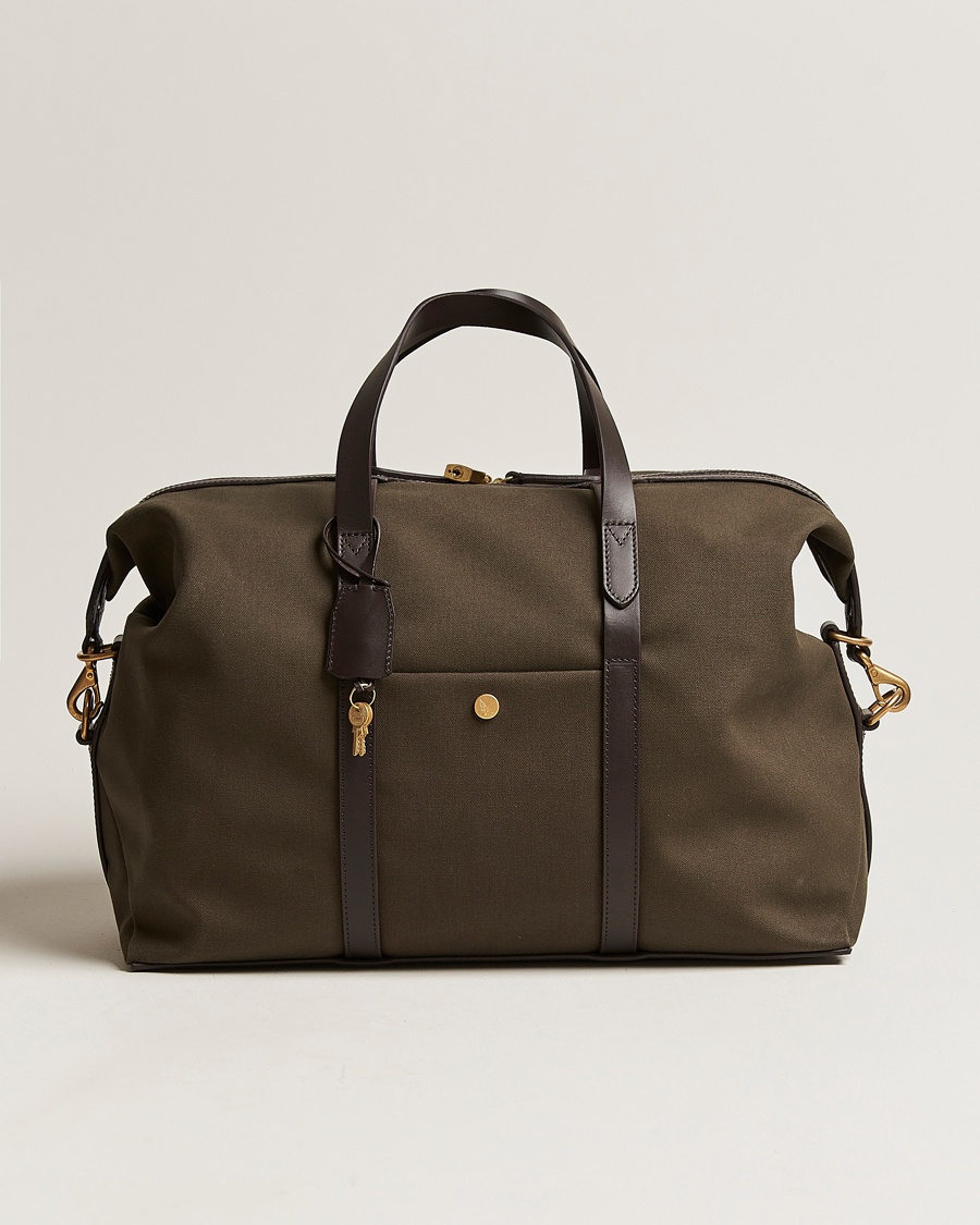 Heren | Weekendtassen | Mismo | M/S Avail 48h Nylon Weekendbag Army/Dark Brown