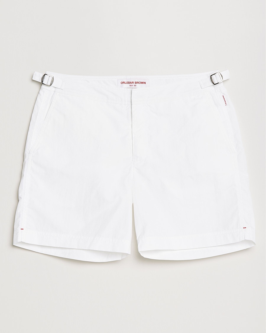 Orlebar Brown Bulldog II Medium Length Swim Shorts White – Blanc