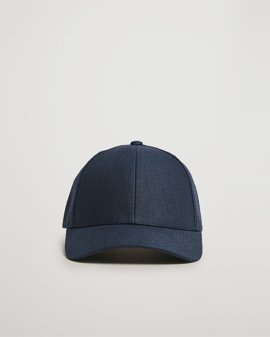 Varsity Headwear Linen Baseball Cap Deep Sea Navy – Bleu