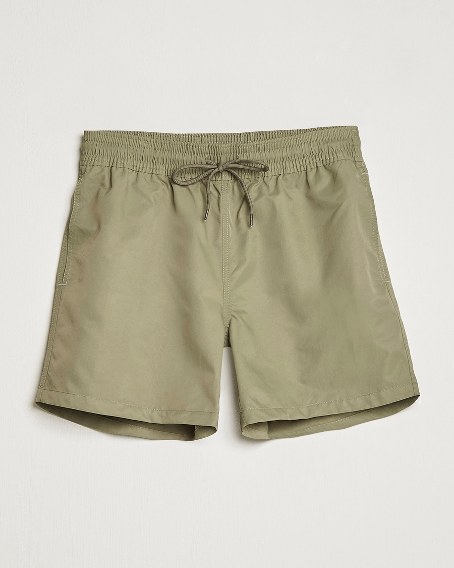 Colorful Standard Classic Organic Swim Shorts Dusty Olive – Groen