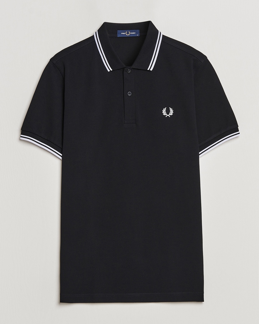 Fred Perry Twin Tipped Polo Shirt Black – Noir