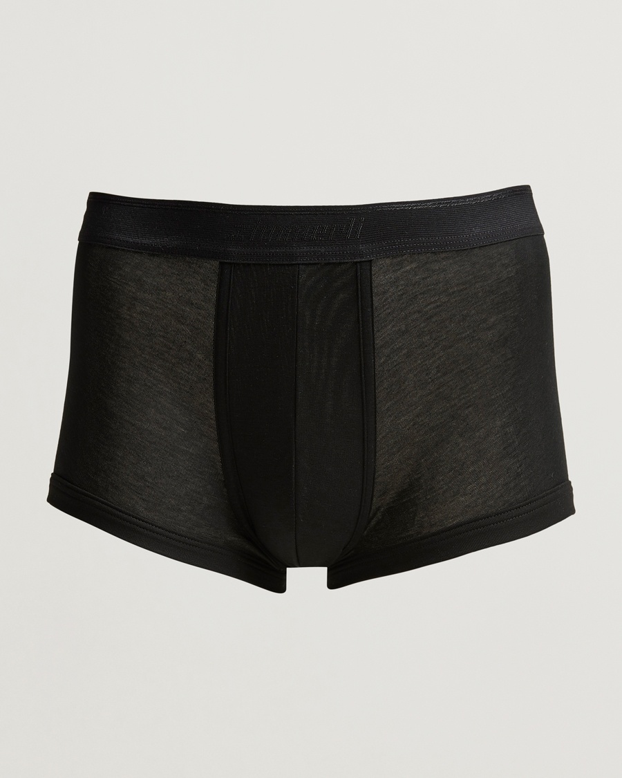 Homme | Sous-Vêtements Et Chaussettes | Zimmerli of Switzerland | Mercerized Cotton Boxer Briefs Black