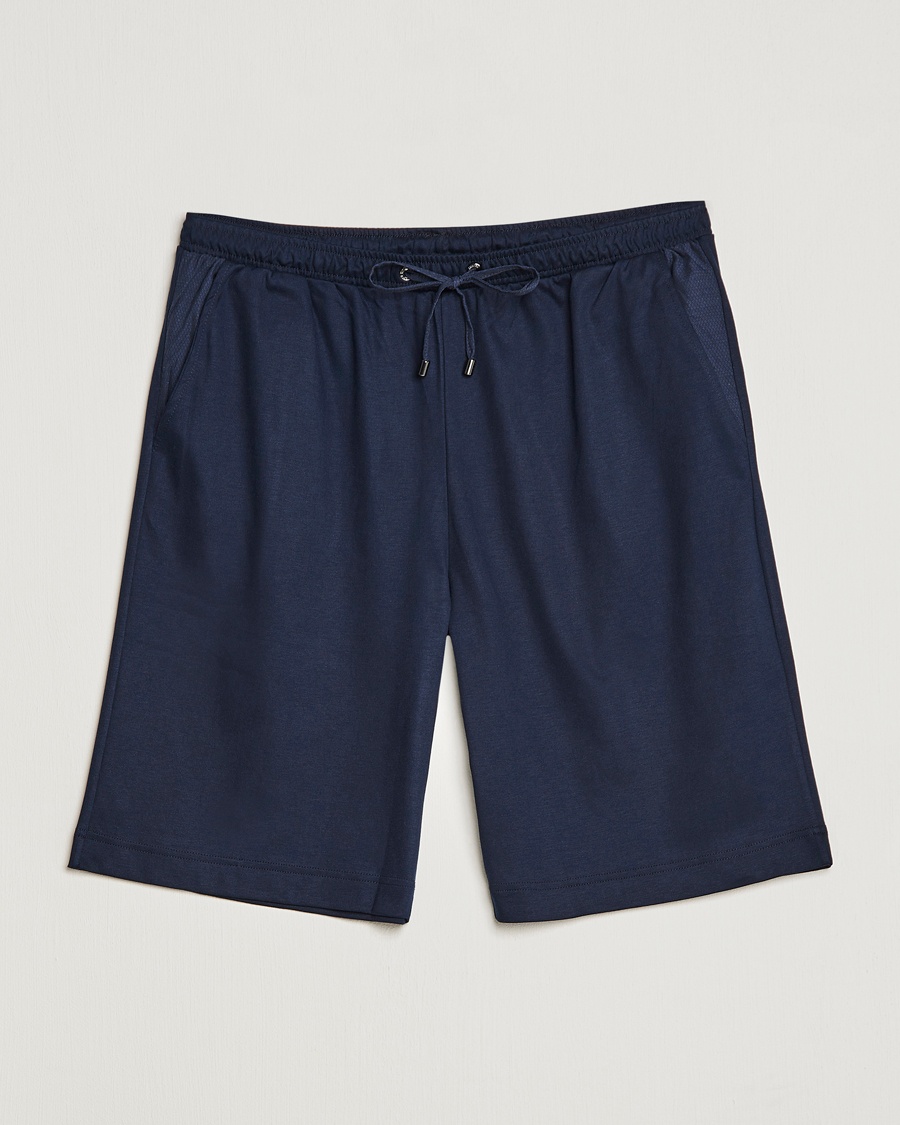 Homme | Bas De Pyjama | Zimmerli of Switzerland | Cotton/Modal Loungewear Shorts Midnight