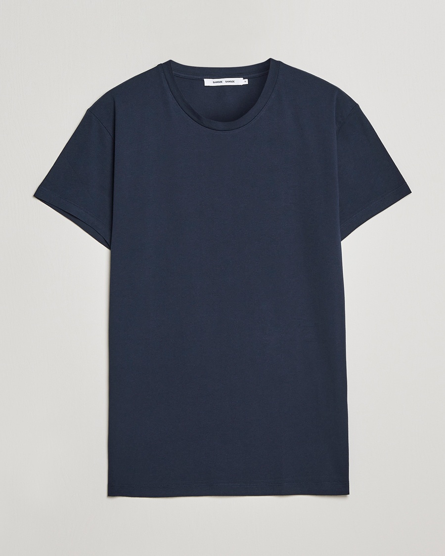 Samsøe Samsøe Kronos Crew Neck Tee Total Eclipse – Blauw