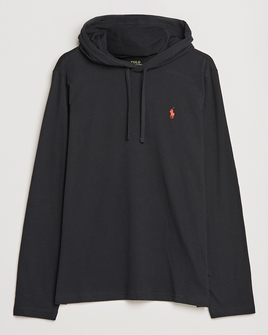 Polo Ralph Lauren Long Sleeve Hooded T-Shirt Polo Black – Noir