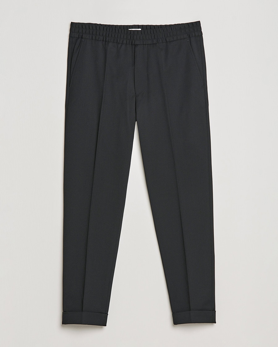 Filippa K Terry Cropped Trousers Black – Noir
