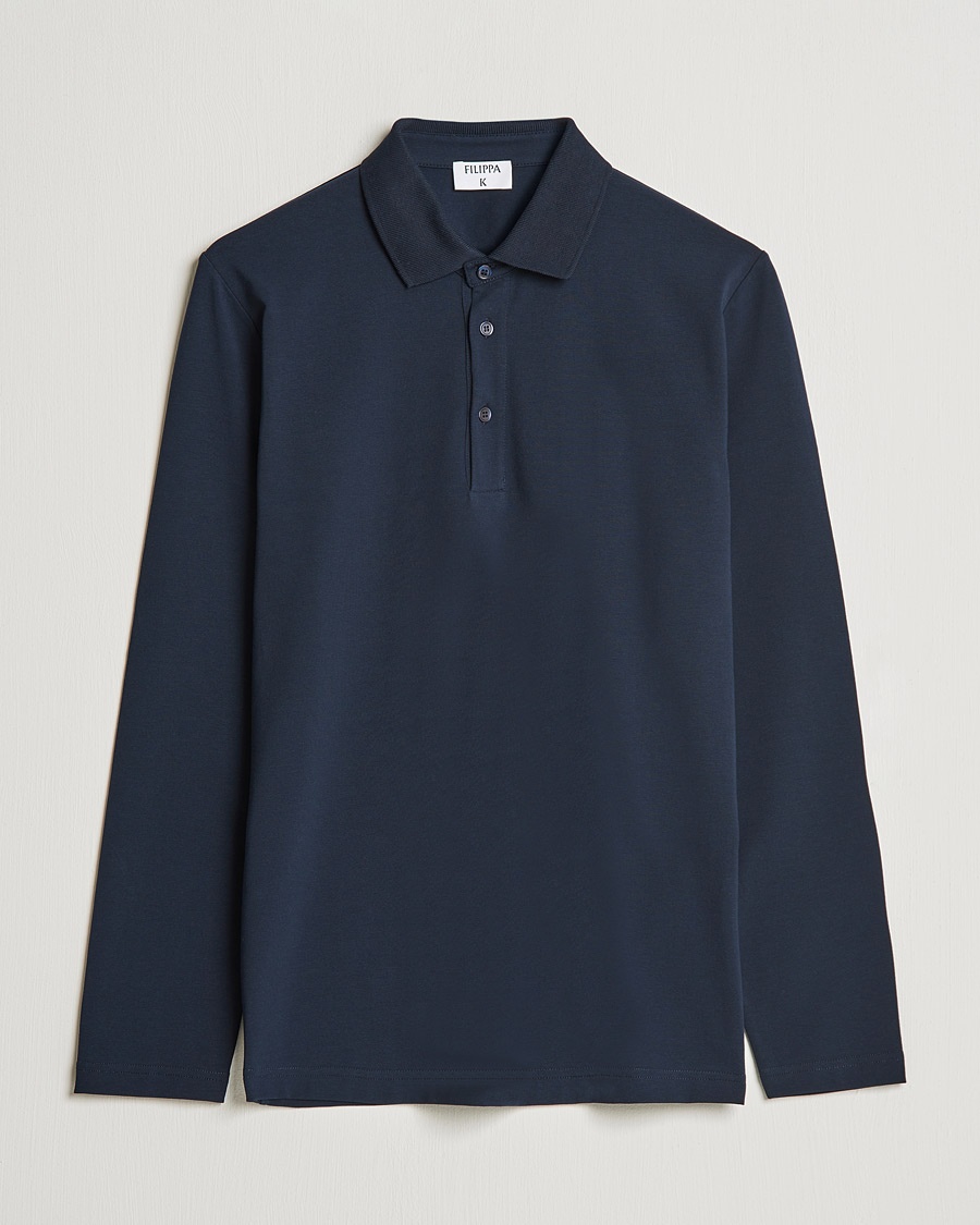 Filippa K Luke Lycra Poloshirt Navy – Bleu