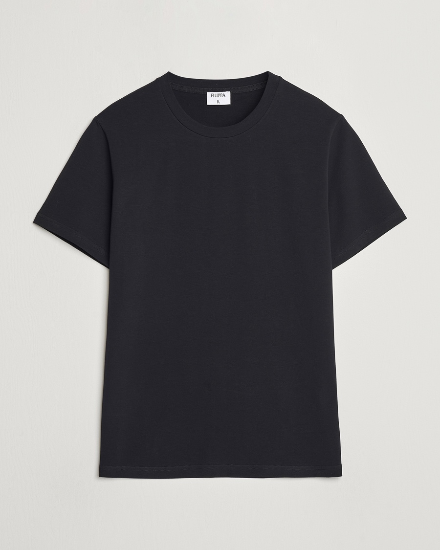 Filippa K Soft Lycra Tee Black – Noir