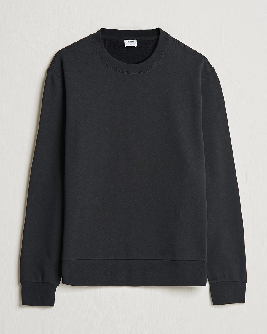 Homme | Sweat-Shirts | Filippa K | Gustaf Cotton Sweatshirt Black